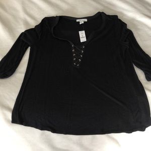 White House Black Market Black blouse.